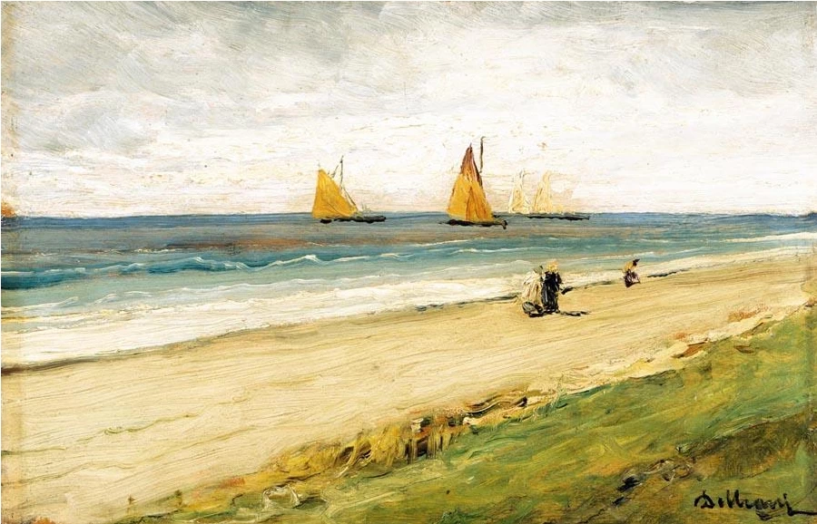 Passeggiata lungo la spiaggia
